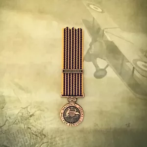 NATIONAL MEDAL + CLASP | MINI | MILITARY | AUSTRALIA | SERVICE - Picture 1 of 2
