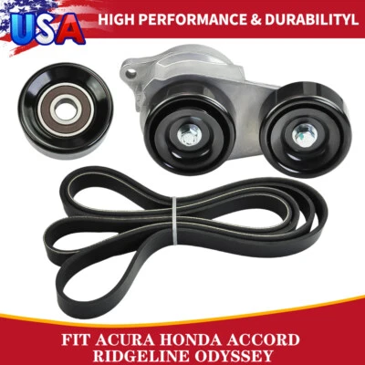 Kit de componentes de transmisión por correa Serpentine para Accord Odyssey Ridgeline Acura MDX RL TL Foto 1 de 4