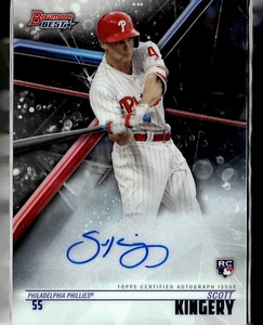 2018 BOWMAN'S BEST SCOTT KINGERY AUTOGRAPH ROOKIE CARD PHILADELPHIA PHILLIES - Picture 1 of 3