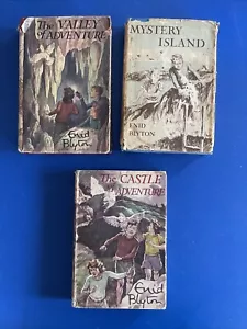 Lot Of 3 Enid Blyton 1940’s First Ed. HC DJ Books - Imagen 1 de 21
