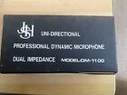 JSH Uni Directional Professional Dynamic Microphone Duel Impedance Model 1100