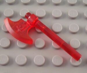 LEGO Translucent Red Halberd Minifigure Weapon Accessory