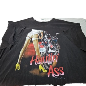 T-shirt vintage Sturgis 2003 Hauling Ass taglia 2X preparatevi al rally - Foto 1 di 6