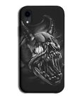 Demonic Skull Phone Case Cover Skulls Face Devil Halloween Scary Black Goth N385