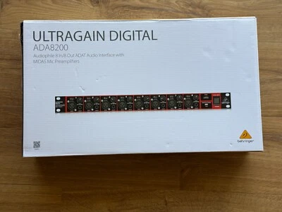 Behringer Ultragain Digital ADA8200 Audiophile 8 In/8 Out ADAT NEW OPEN Box - Image 1 of 4