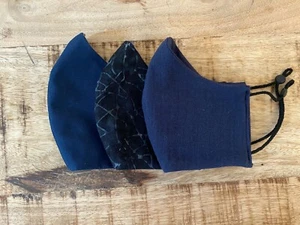 Kinder/Jugendliche Back to School wendbare handgefertigte Gesichtsmasken mit Knebel! - Bild 1 von 12