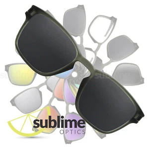 POLARIZED Black Replacement Lenses for Oakley Latch Squared ~Stealth OO9353 - Picture 1 of 5