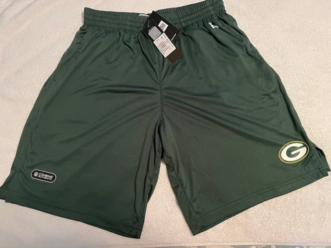 New Era NFL Men's Green Bay Packers Large Shorts, Green Cover