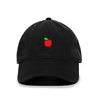Czerwona czapka z daszkiem Apple haftowana bawełna regulowana czapka taty