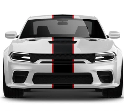 Full body stripe with pinstripes decal stickers graphic design for Dodge Charger - Image 1 of 4
