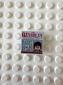 LEGO Harry Potter Tile 2x2 with Newspaper 'THE QUIBBLER' Pattern 3068pb0346