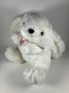 Chosen Plush White Easter Bunny Rabbit Pink Bow 9” Stuffed Animal Flop Ears - Picture 1 of 12