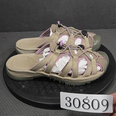 Sandalias KEEN Whisper Slide para mujer talla 6 púrpura tostado protector de puntera elástica agua Foto 1 de 4