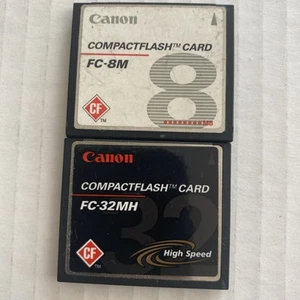 Canon Compactflash Card FC-32MH Digital Camera Memory Card High Speed & FC-8M - Picture 1 of 5