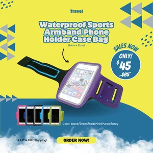 Etui Etui Support Téléphone Brassard Sport Imperméable (14cm x 21cm) - Photo 1 sur 7
