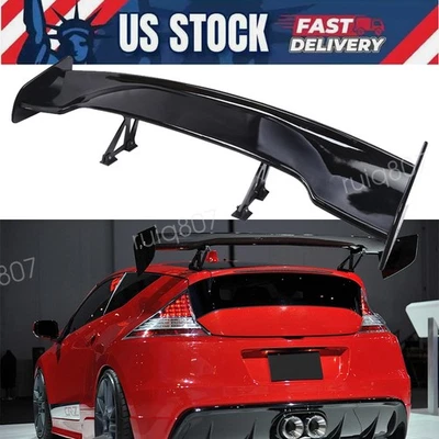 46" Rear Trunk Spoiler Wing Adjustable GT Style Glossy For Honda CR-Z 2011-2016 - Image 1 of 4