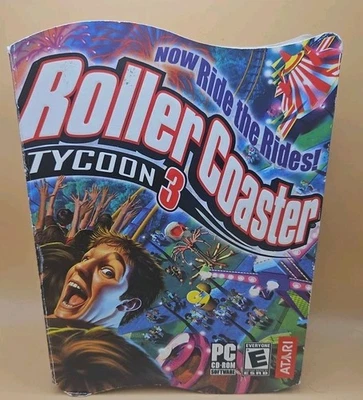 RollerCoaster Tycoon 3 (PC, 2004)  Big Box Version Game Manual  - Image 1 of 4