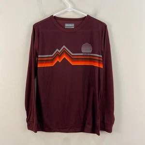 Eddie Bauer Girls 14-16 Tee T Top Shirt Red L/S Stretch Pullover 7606 - Picture 1 of 8