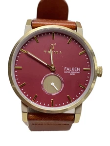 TRIWA Quarzuhr Analog Leder Bordeaux Braun - Bild 1 von 5