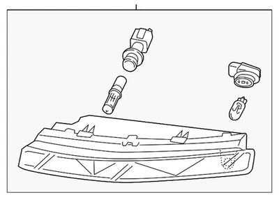 Lámpara de aparcamiento/giro original Audi 4L0-953-042-E Foto 1 de 3