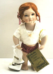 Muñeca de porcelana vintage Seymour Mann 10" pelirrojo ELIZABETH detallada 10 años - Imagen 1 de 6