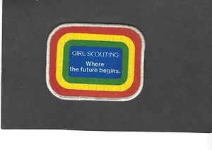 GIRL SCOUTING-WHERE THE FUTURE BEGINS- GIRL SCOUT PATCH - Picture 1 of 1