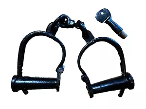 NEW Reproduction Hand Forged Medieval Dungeon Shackles Cuffs - Picture 1 of 5