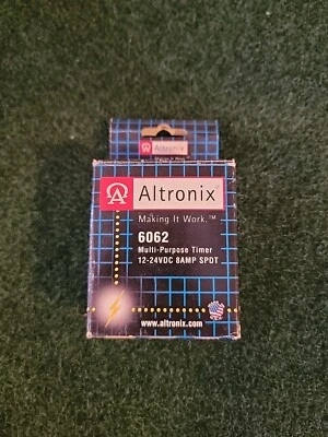 ALTRONIX 6062 MULTI-PURPOSE TIMER RELAY  12/24VDC 8AMP SPDT - Image 1 of 3
