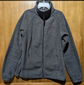 Columbia Jacket Womens Medium Gray Full Zip Fleece Sweater Outdoor Ladies - Picture 1 of 6