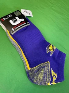 NBA Los Angeles Lakers Basketball No Show Socks 3 Pair Men's OSFM NWT - Picture 1 of 2