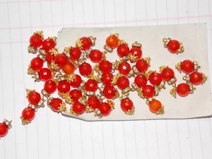 18mm fancy glass RED crystal gem dress button jewel rhinestone - Picture 1 of 1