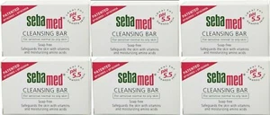 Sebamed Cleansing Bar 100gm x 6 (Pack of 6) Free Shipping - Picture 1 of 4