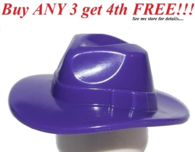 ☀️NUEVO Lego Niño/Niña Minifigura Sombrero Púrpura Oscuro Fedora Ladrillo Papá Policía Espacial  Foto 1 de 3