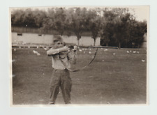 Photo Boy with a gun Shooter Unusual Hunter VTG