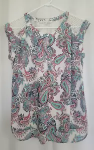Daniel Rainn Paisley Sommer ärmelloses Top Größe Small - Bild 1 von 6