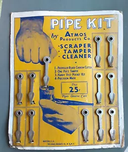 Vintage Pipe Kit by Atmos Display- Cleaner,tamper,scraper Tobacco Tool Utensil - Picture 1 of 3