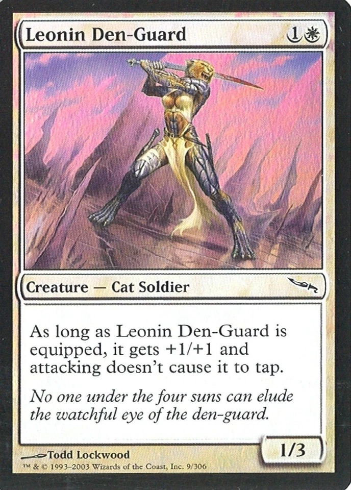 MTG - Mirrodin - Leonin Den-Guard - Foil - NM+ - Image 1 of 1