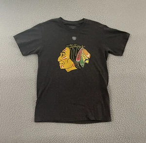 NHL Chicago Blackhawks T-Shirt Kurzarm Herren Small grau mit Teamlogo - Bild 1 von 7