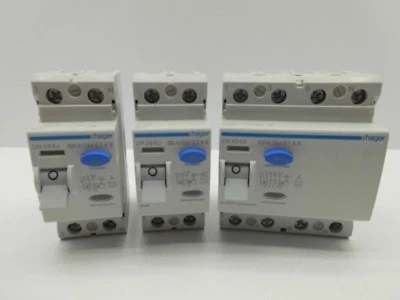 HAGER TIME DELAY RCD 2, 4 POLE RESIDUAL CURRENT CIRCUIT BREAKER 100, 300MA - Image 1 of 2