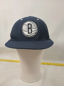 Adidas Brooklyn Nets Flat Brim L/XL Fitted Hat - Picture 1 of 10