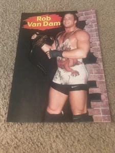 Vintage ROB VAN DAM ECW Wrestling Pinup Photo 1998 WWF 1990s - Picture 1 of 1