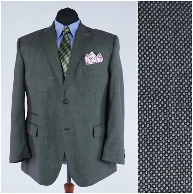 Mens PIERRE CARDIN Blazer 52R UK Size Grey Wool Sport Coat Designer Jacket - Image 1 of 4