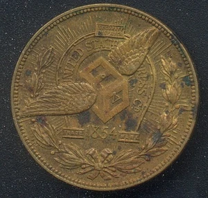 U.S. EXPRESS CO. 1904 SO CALLED DOLLAR STRUCK AT US MINT for 50th ANNIVERSARY - Picture 1 of 2