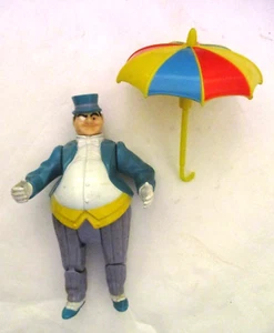 VINTAGE 1989 TOYBIZ PENGUIN ACTION FIGURE W/ ORIGINAL UMBRELLA, DC BATMAN - Picture 1 of 2