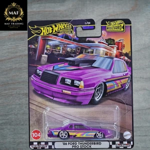 HOT WHEELS PREMIUM '86 FORD THUNDERBIRD PRO STOCK BOULEVARD PURPLE #104 2024 - Bild 1 von 4