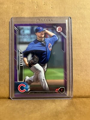 Jon Lester 2016 Bowman Paper Purple /250 #17 - Image 1 of 2
