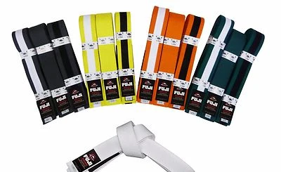 Fuji Sports Jiu Jitsu Brazilian JiuJitsu MMA BJJ IBJJF Kids Childrens Gi Belt  - Image 1 of 2