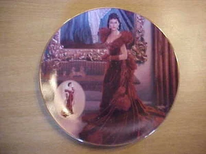 Bradford Exchange Gone with the Wind 1993 Collector Plate "The Red Dress" - Picture 1 of 3