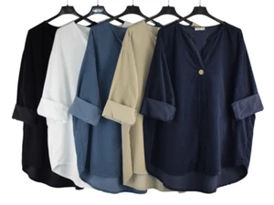 Italian Lagenlook Cord Tunic Top with Button Detail Autumn / Winter Collection. - Picture 1 of 6