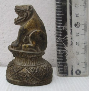 Blessed Terracotta Buddha Amulet Tiger Wat Phra That Lampang Luang - Picture 1 of 6